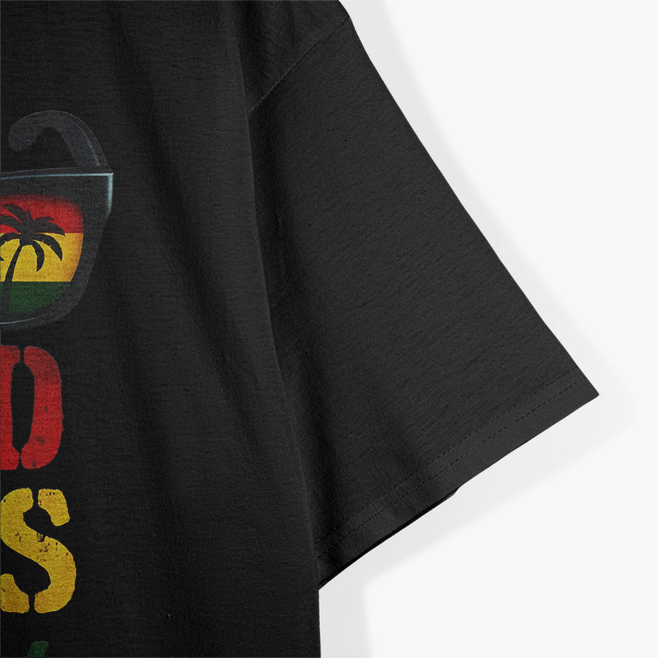 Good Vibes Only Reggae Music Rasta Sunglasses T-Shirt