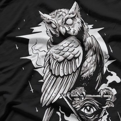 Goth Owl A Spooky Symbol of Mystery and Darkness T-Shirt