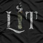 Lit Funny Halloween Witch Pagan Burning Sage Smudge Retro Vintage T-Shirt