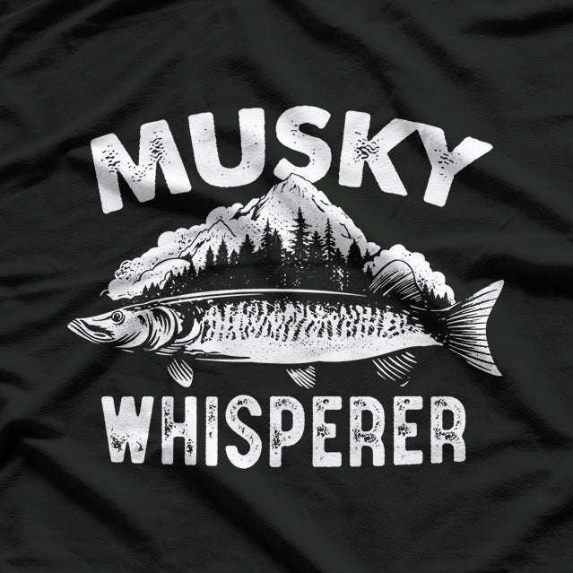 Musky Whisperer Funny Muskie Fishing T-Shirt