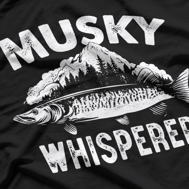 Musky Whisperer Funny Muskie Fishing T-Shirt