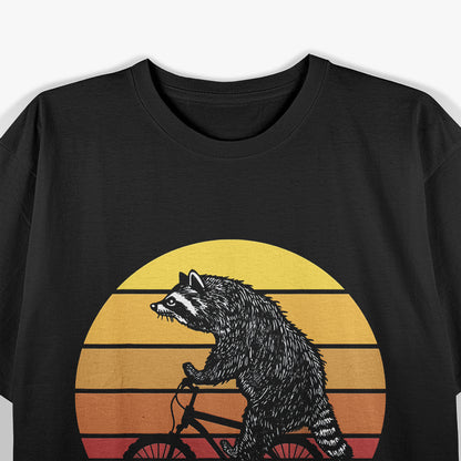 Retro Bike Racoon, Racoon Lovers T-Shirt