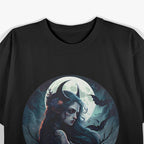 Lilith The Beautiful Goddess Under the Moonlight T-Shirt