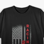 Vintage American Go Kart Racing with USA Flag T-Shirt
