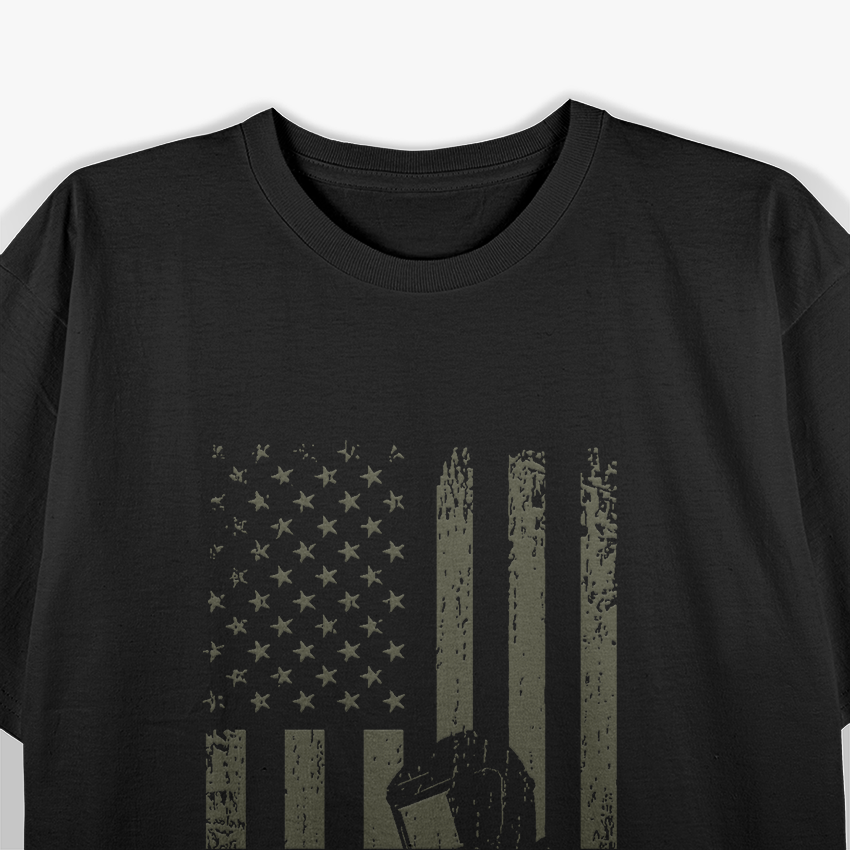 Welders American Flag USA Patriotic Welding T-Shirt