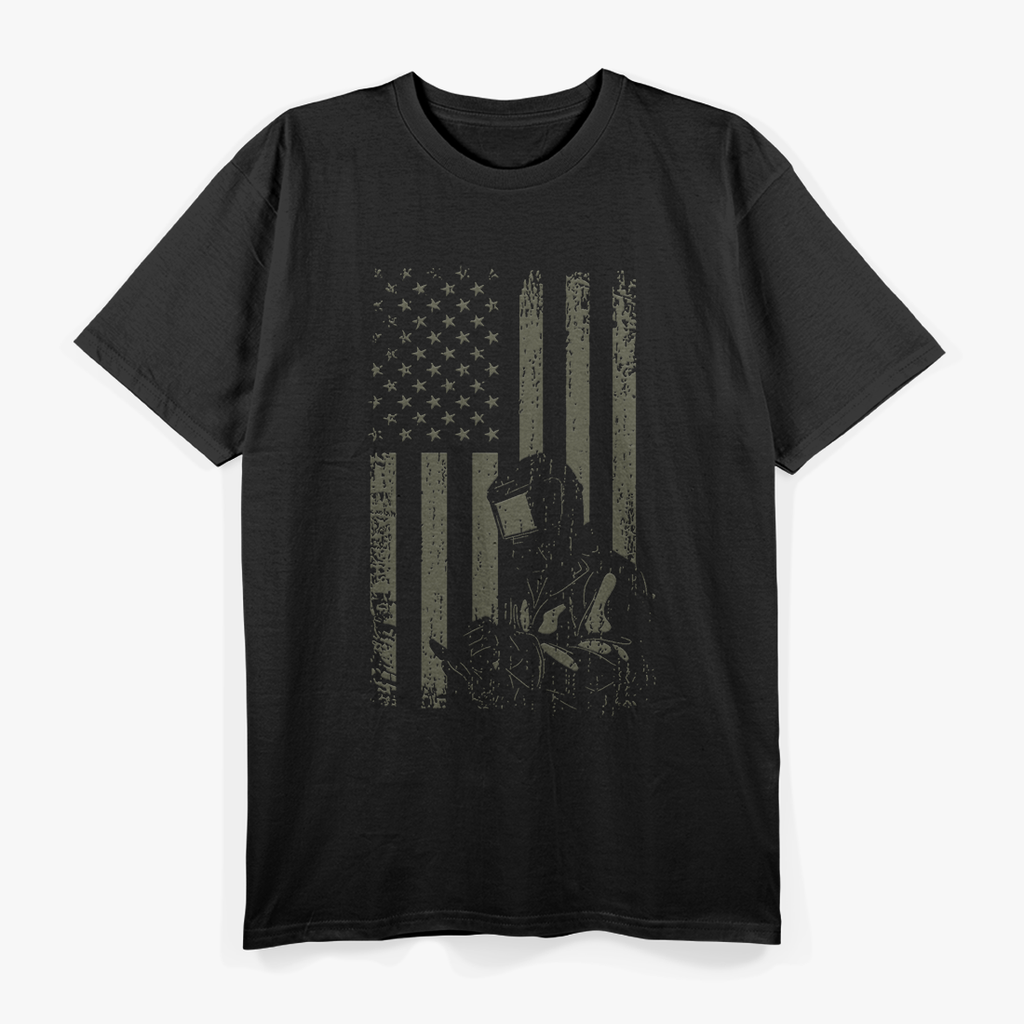 Welders American Flag USA Patriotic Welding T-Shirt