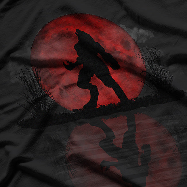 Werewolf Under a Full Blood Moon Howling at the Night T-Shirt