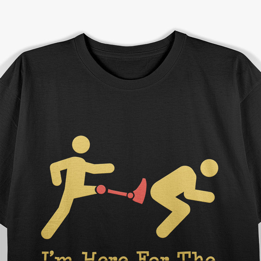 One Legged Butt Kicking Contest Leg Amputee Humor Joke T-Shirt