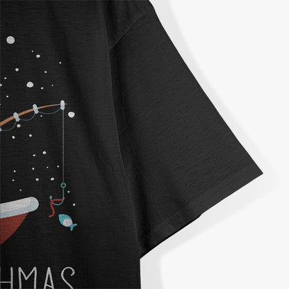 Christmas Fishing Merry Fishmas Fisherman Santa T-Shirt