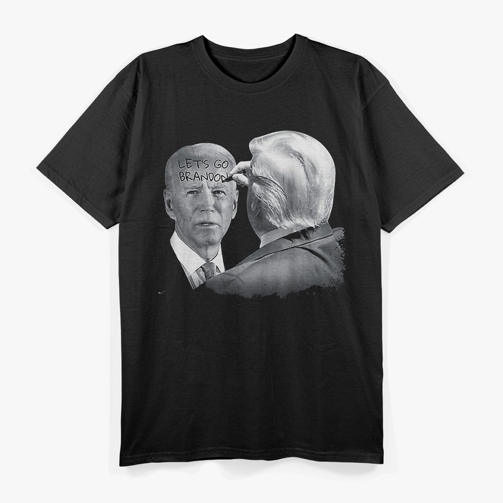 Let's Go Brandon Trump Writes on Biden's Forehead T-Shirt