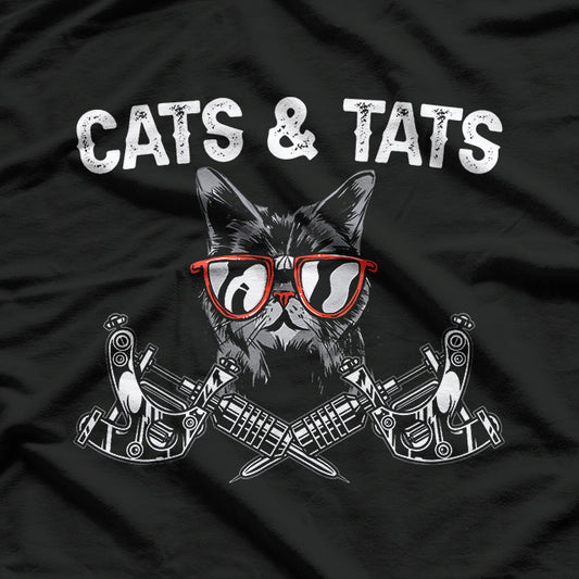 Cats And Tats Tattoo Cat Lover T-Shirt