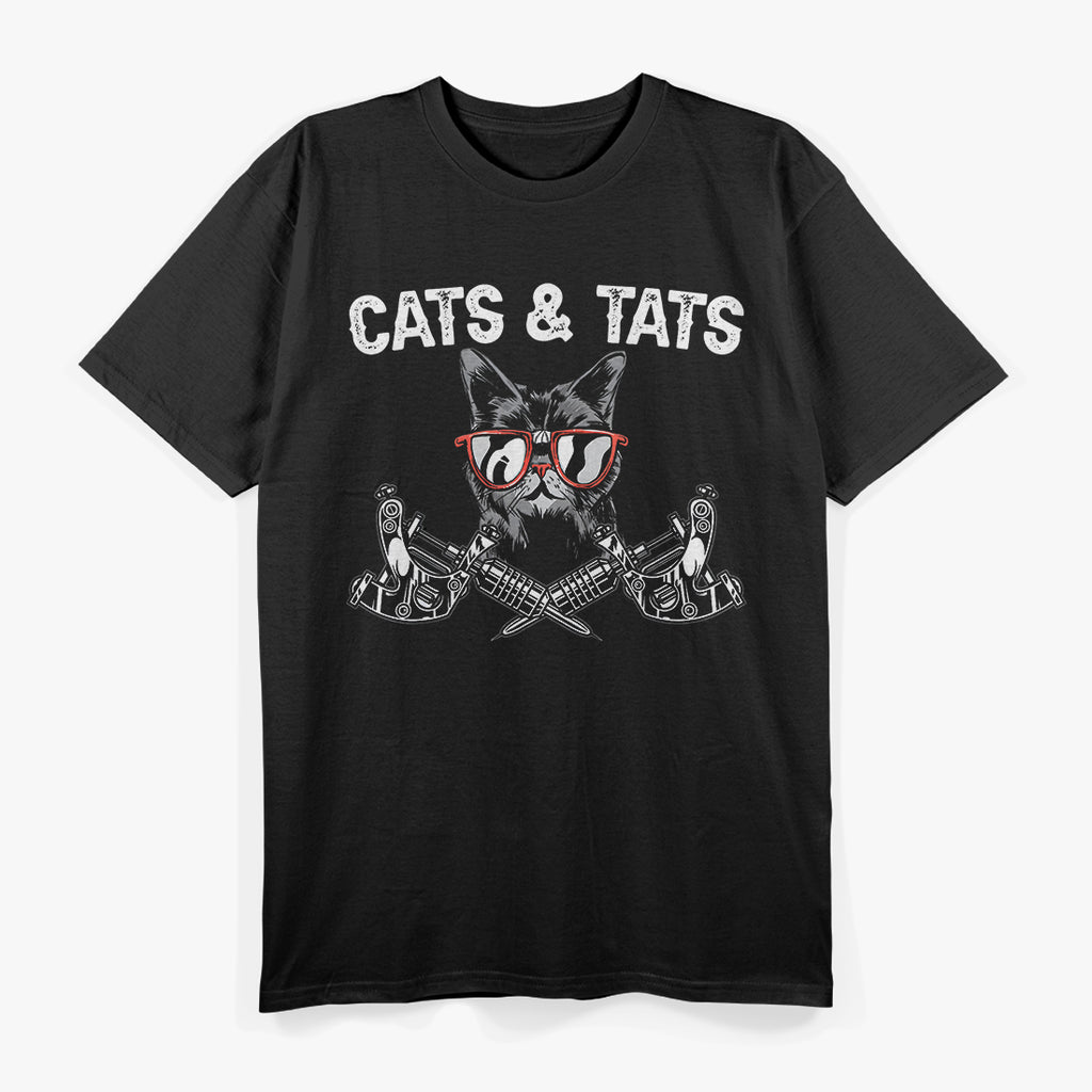Cats And Tats Tattoo Cat Lover T-Shirt