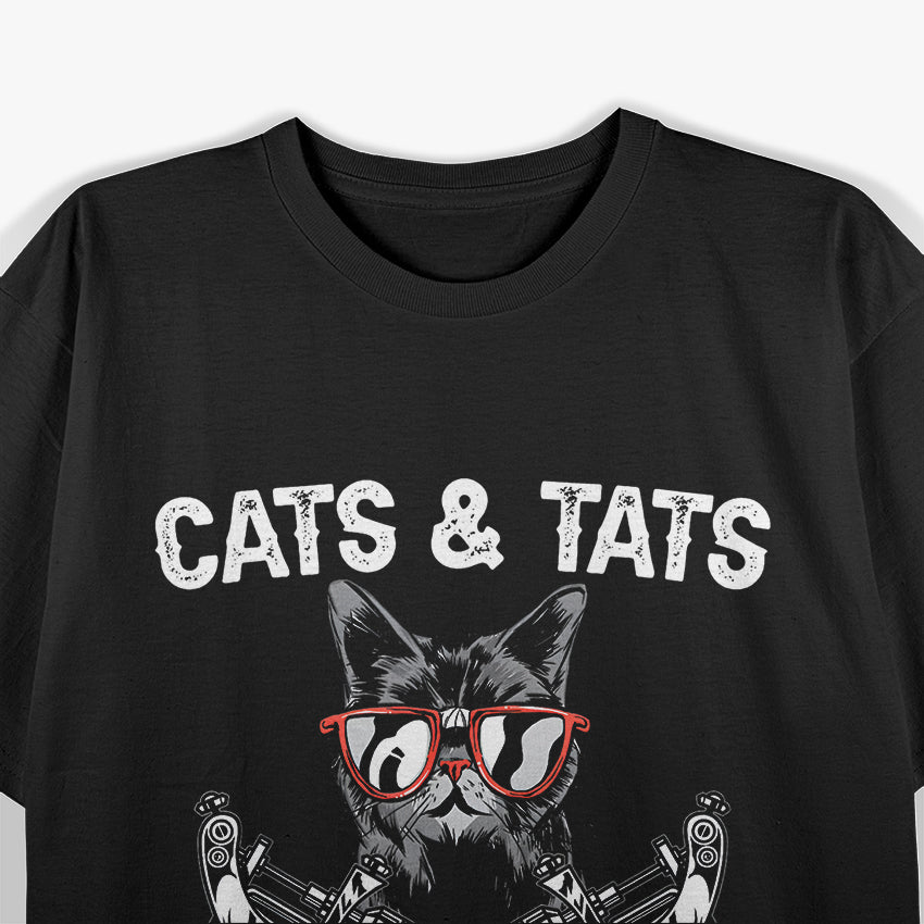 Cats And Tats Tattoo Cat Lover T-Shirt