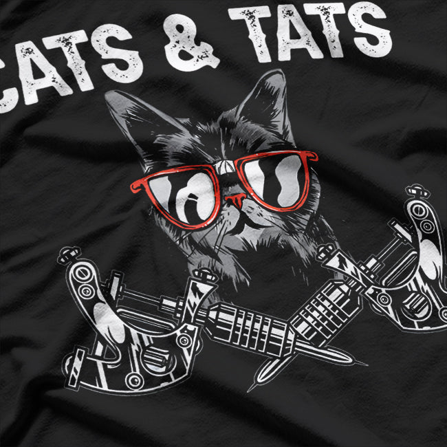 Cats And Tats Tattoo Cat Lover T-Shirt