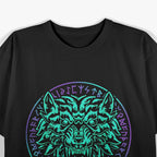 Fenrir Wolf Vargr: The Legendary Nordic Wolf of Norse and Viking T-Shirt