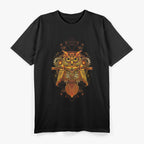 Mechanical Owl Steampunk-Inspired Wisdom in Motion T-Shirt