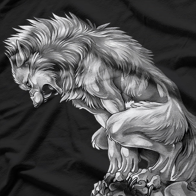 Man to Werewolf Transformation in the Full Moon T-Shirt