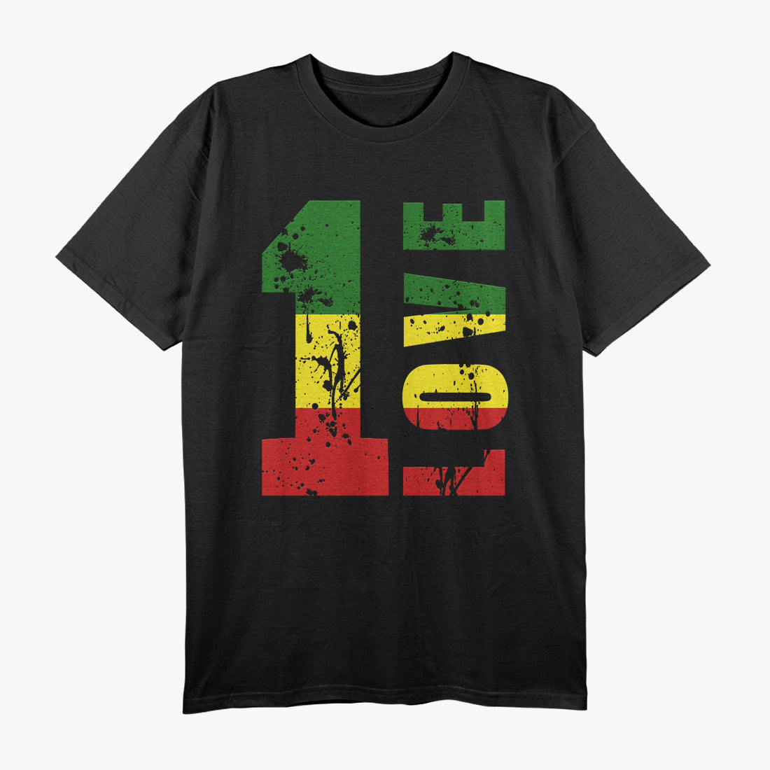 One Love Jamaica Rasta Reggae Music Caribbean Pride T-Shirt