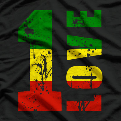 One Love Jamaica Rasta Reggae Music Caribbean Pride T-Shirt