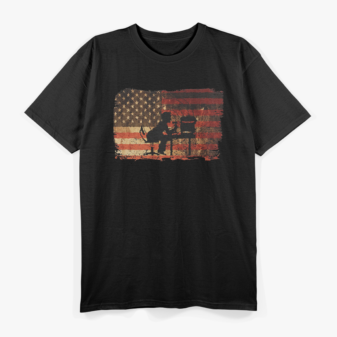 Patriotic U.S. Flag Amateur Ham Radio Operator T-Shirt