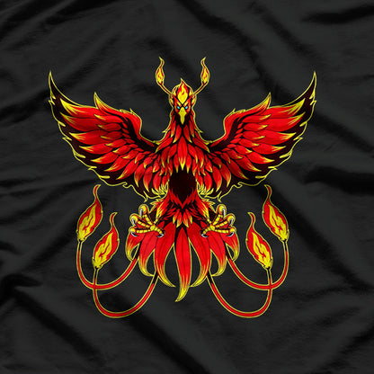 Phoenix Mythical Firebird of Rebirth and Immortality T-Shirt