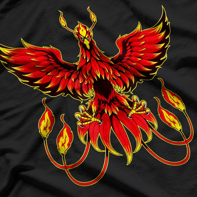 Phoenix Mythical Firebird of Rebirth and Immortality T-Shirt