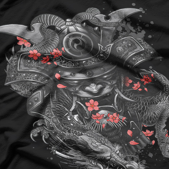 Samurai Warrior Japanese Bushido, Dragon, Oni, and Knight T-Shirt