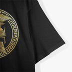 Spartan Helmet Gold Gladiator Strength and Honor in Battle T-Shirt