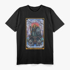 The Goddess Freyja: The Chariot Tarot Card - Norse Pagan Witchcraft T-Shirt