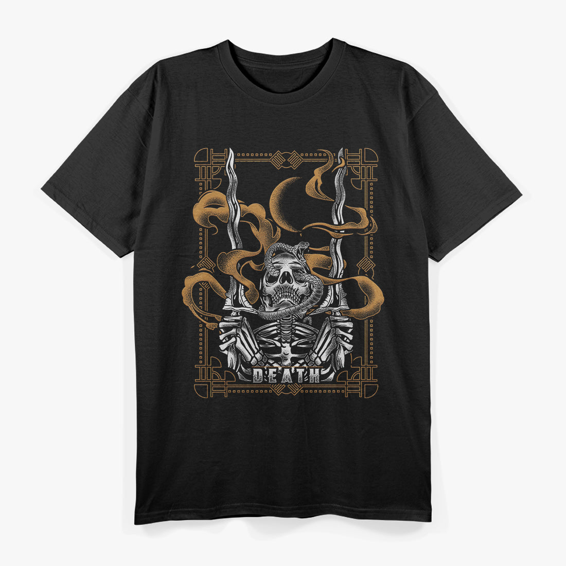 The Death Tarot Card: Vintage Symbolism of Transformation and Renewal T-Shirt