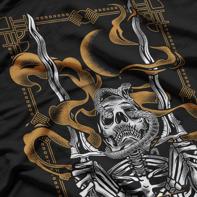 The Death Tarot Card: Vintage Symbolism of Transformation and Renewal T-Shirt
