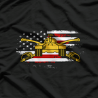 US Army Armor Branch Insignia Military Tank Veteran Tanker T-Shirt
