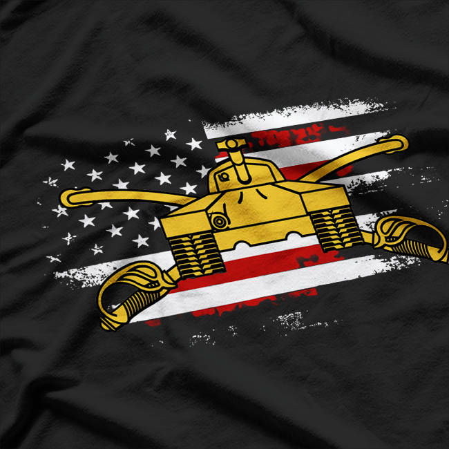 US Army Armor Branch Insignia Military Tank Veteran Tanker T-Shirt
