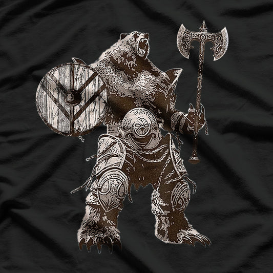 Viking Bear Warrior Odin's Berserker – Strength, Fury, and Honor T-Shirt