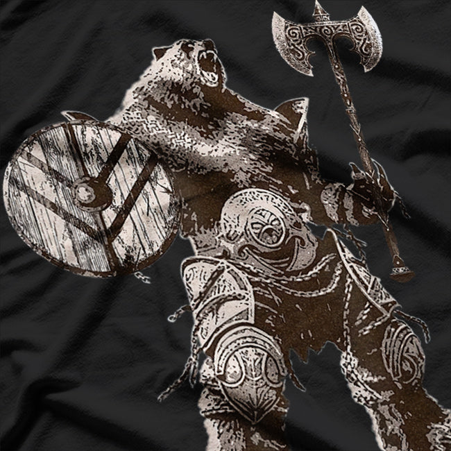 Viking Bear Warrior Odin's Berserker – Strength, Fury, and Honor T-Shirt