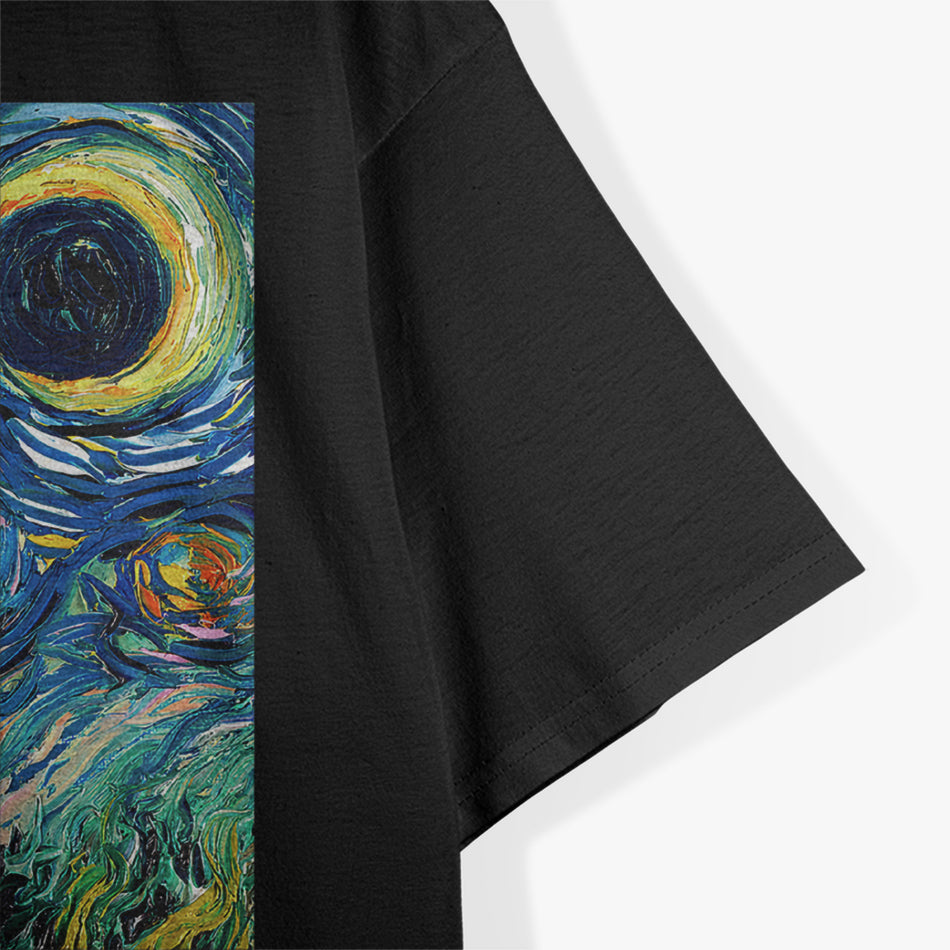 Cute Shiba Inu Back Starry Night T-Shirt