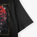 Dark Gothic Art Raven and Black Crow Under the Red Moon T-Shirt