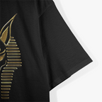 Anubis Ancient Egyptian God in Black and Gold T-Shirt