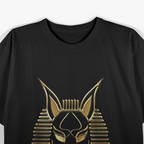 Anubis Ancient Egyptian God in Black and Gold T-Shirt