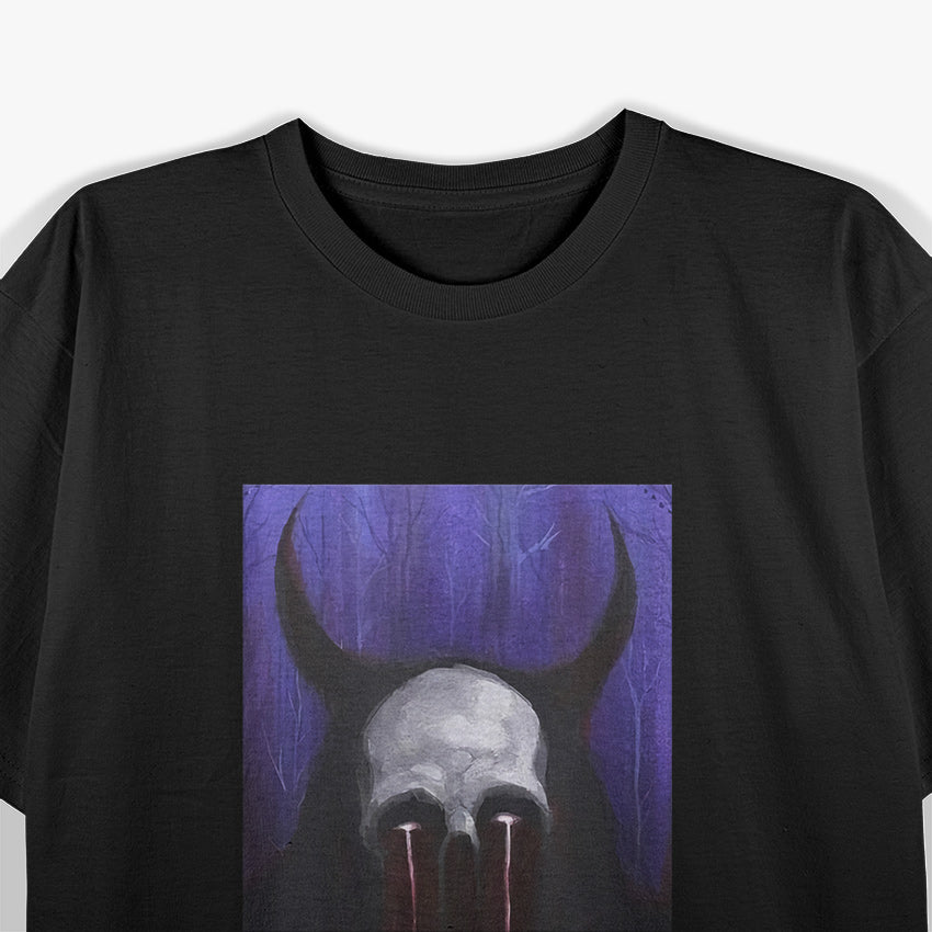 Blue Occult Gothic Dark Mystical and Mysterious Symbolism T-Shirt