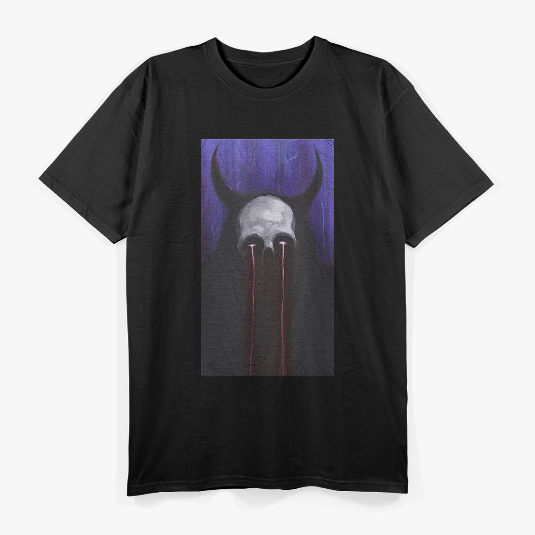 Blue Occult Gothic Dark Mystical and Mysterious Symbolism T-Shirt