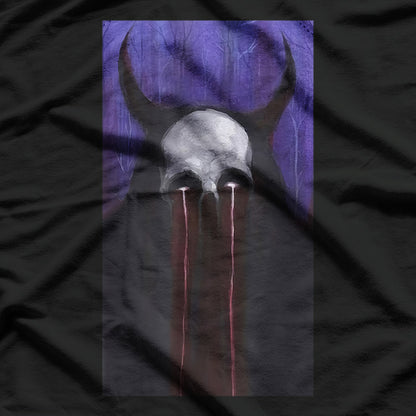 Blue Occult Gothic Dark Mystical and Mysterious Symbolism T-Shirt