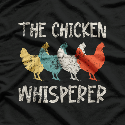 Chicken Whisperer Farmer Retro T-Shirt