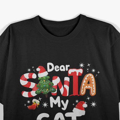 Dear Santa My Cat Did It T-Shirt