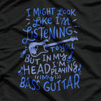 Funny Bass Guitar Player, Music Lover Bassist Gift T-Shirt