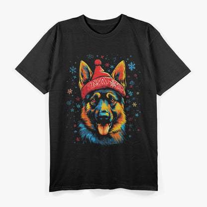 Xmas German Shepherd Dog Christmas T-Shirt