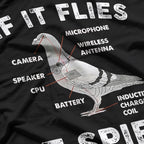 Bird Anatomy If it Flies it Spies Bird Watching T-Shirt
