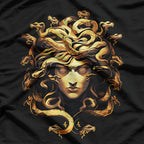 Medusa's Head: The Iconic Gorgon of Greek Mythology T-Shirt