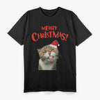 Merry Christmas Funny Cat T-Shirt