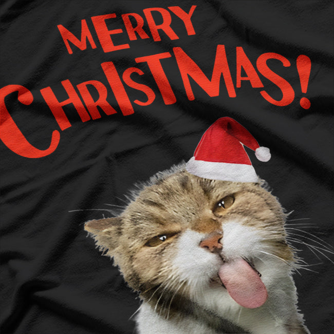 Merry Christmas Funny Cat T-Shirt